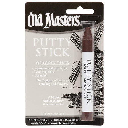 OLD MASTERS 14 gm Mahogany Perfect Match Putty Stick 32408